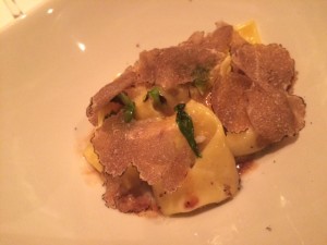 Poggio tortellini with short rib ragu and black truffle