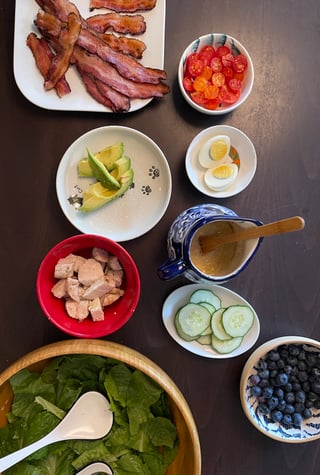 Classic Cobb with Lemon-Shallot VInaigrette from Farmhouse Weeknights by Melissa Bahen