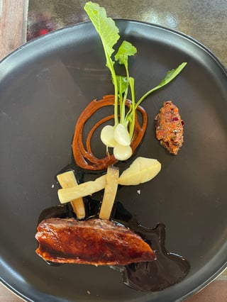 dry-aged duck on Equinox Menu at Rams Gate in Sonoma