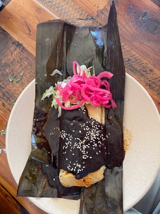 tamale Oaxaqueño at Sonoma Eats