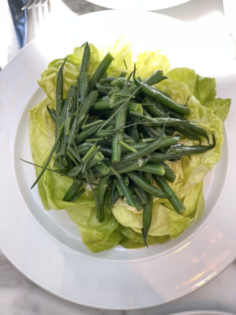 RH Palm Court San Francisco green bean and butter lettuce Christina