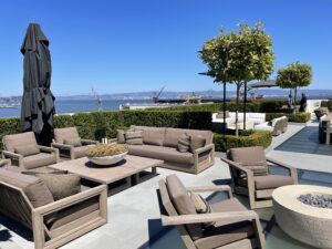 RH San Francisco roof top deck with bay views