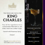 Recipe for the King Charles Cocktail to celebrate the coronation of King Charles in May