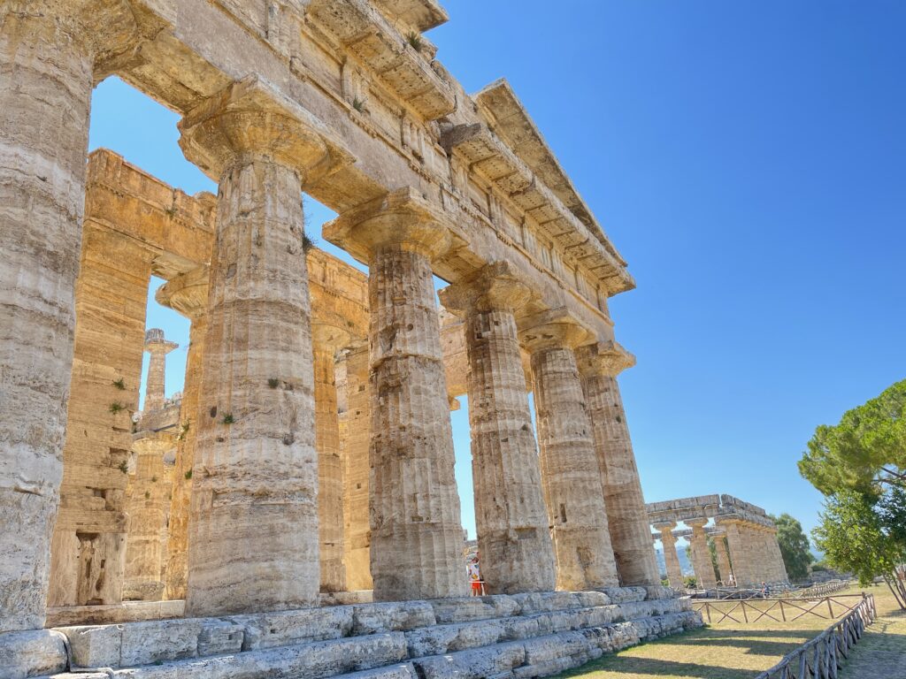 One of the ruins of the ancient town of Paestum