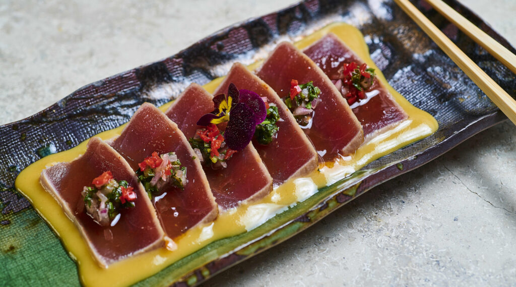 Seared tuna at San Francisco restaurant Chotto Matte