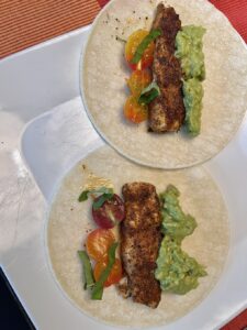 halbut tacos as I served them