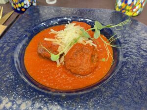 Meatball as served at Bistrot Italia