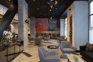 the cute interior at Palio restaurant in San Francisco 