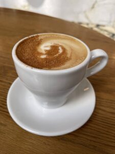Autumn Daze coffee at Bank at Amador in San Francisco's FiDi, made with brown sugar, star anise and clove, in San Francisco's FiDI neighborhood