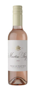 verjus of pinot noir from Martin Ray Winery is a beautiful pink color in the bottle