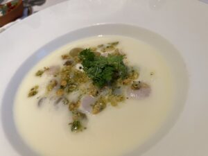 Mooncusser Boston restaurant_vegan white asparagus vichyssoise