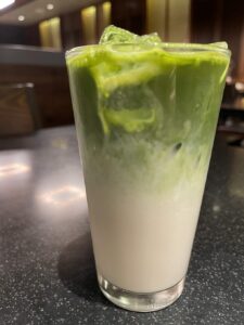 Green Tea Milk at Din Tai Fung, Santa Clara restaurant