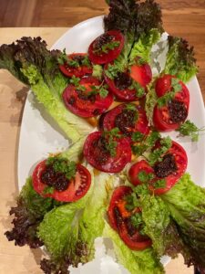 the salad as I made it for the tuna in Mexican Soul cookbook
