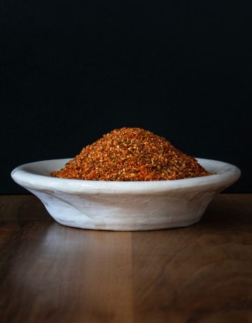 a finished dish of raclette seasoning recipe